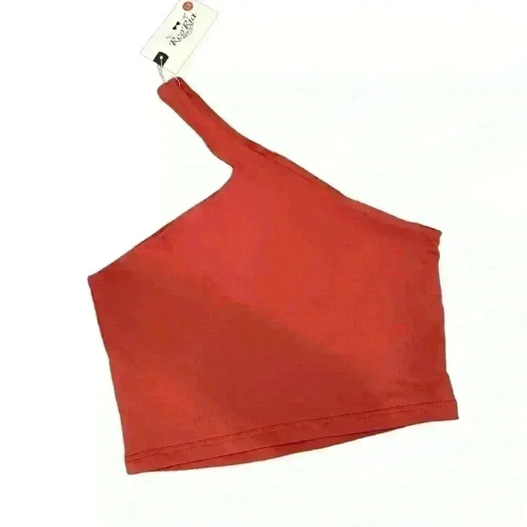 One shoulder athletic crop top SIZE M free people look a like - Picture 2 of 4